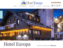 Tablet Screenshot of hoteleuropacampiglio.it
